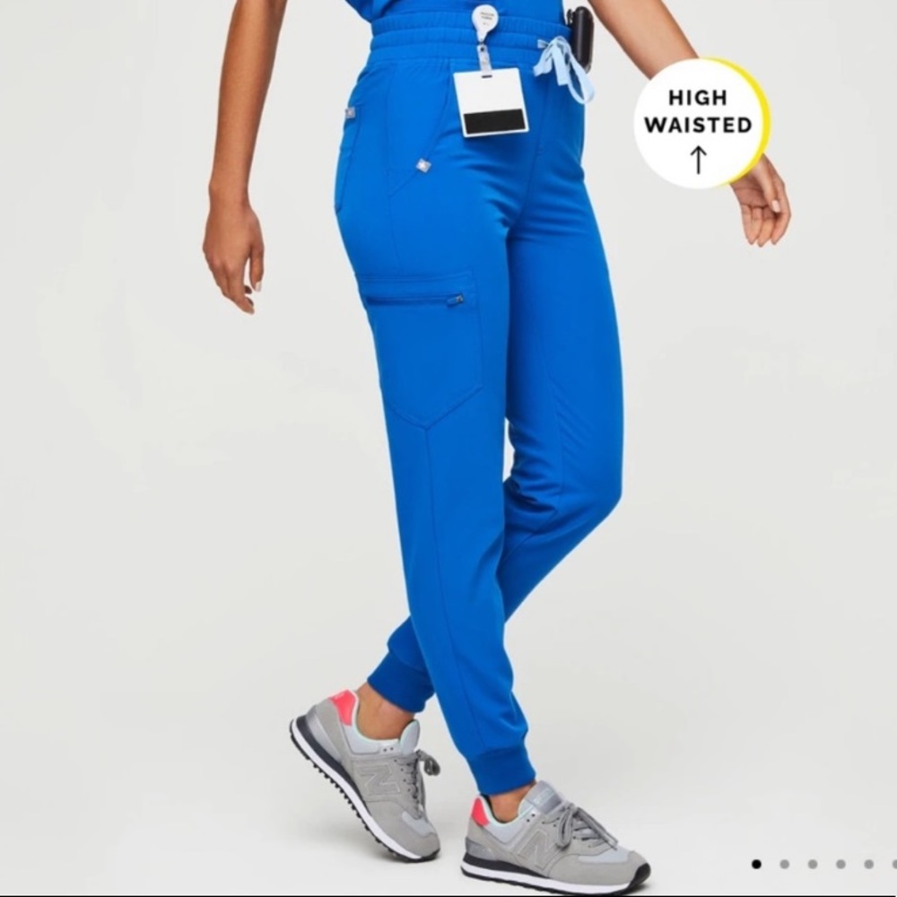 High Waisted Zamora™ Jogger Scrub Pants ROYAL BLUE